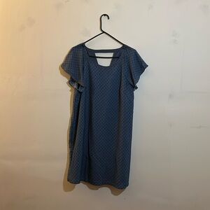 Abercrombie And Fitch Short Sleeve Dress Navy Blue